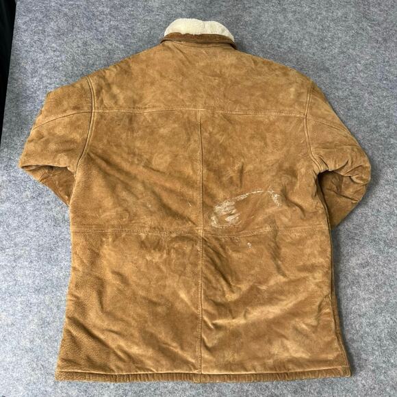 Wilson’s Leather Adventure Bound Men’s Suede Utility Jacket Coat Lined- Large - Picture 6 of 16